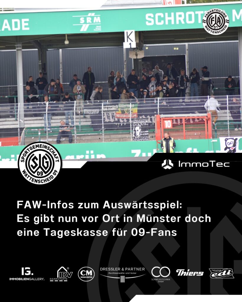 Tageskasse in Münster geöffnet