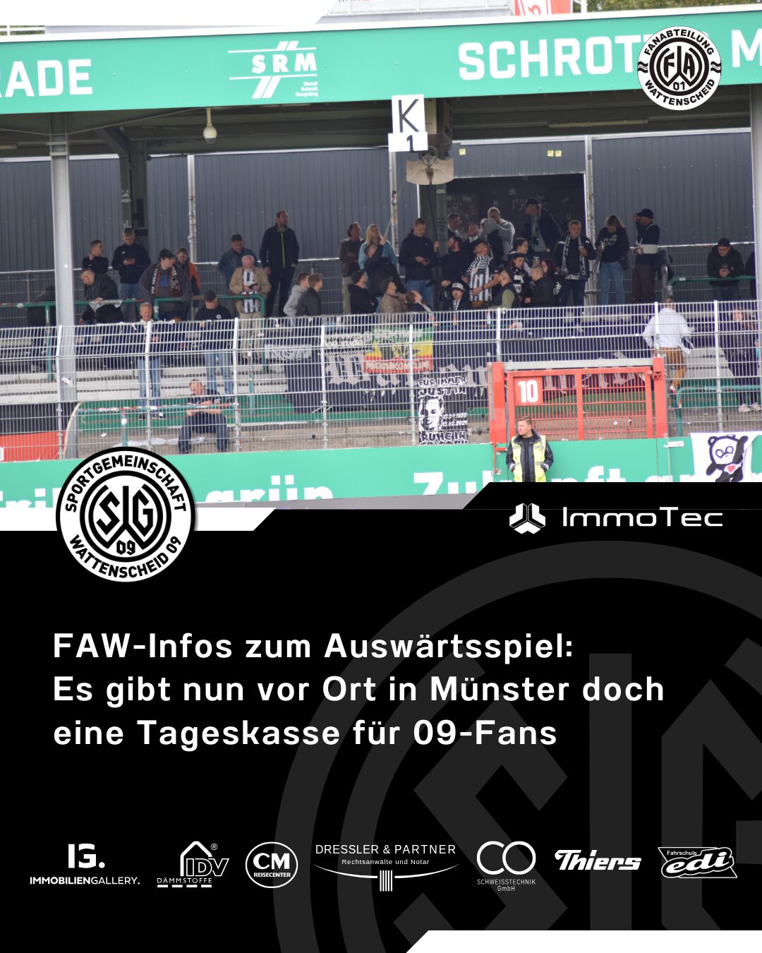 Tageskasse in Münster geöffnet