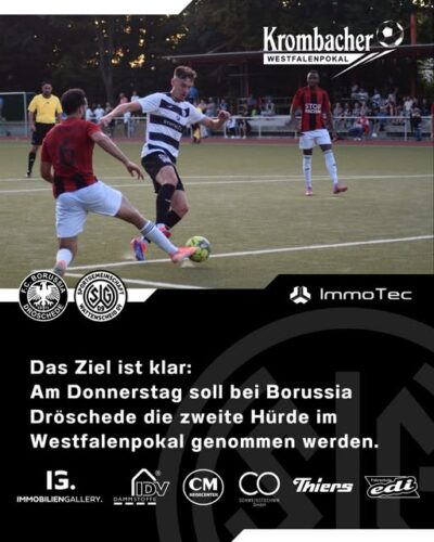 Zweite Runde im Westfalenpokal