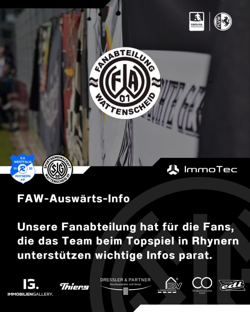 Infos zum Auswärtsspiel in Rhynern.