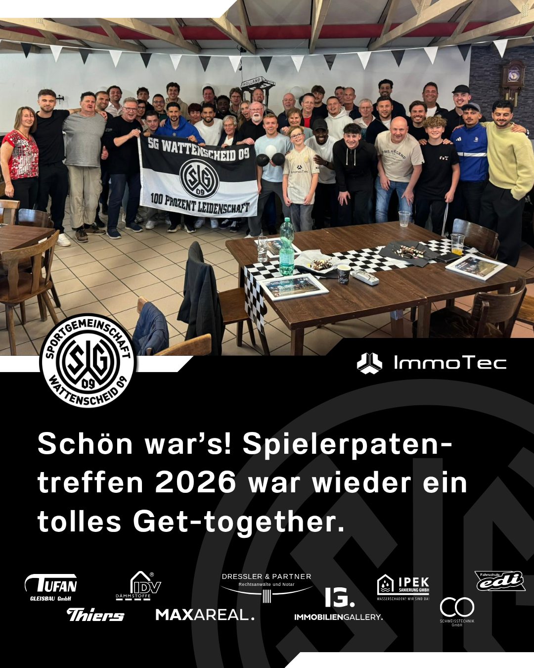 Gruppenbild mit den Spielerpaten